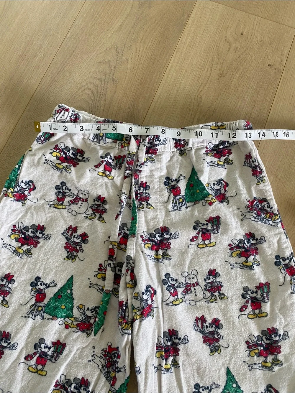 Pottery Barn Teen Disney Mickey & Minnie Christmas 100% Cotton Pajama Set Sz S